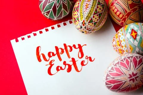 The happy easter Stock Photos