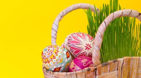 The happy easter Stock Photos
