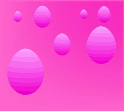 Happy Easter pink greeting card Stock Illustration