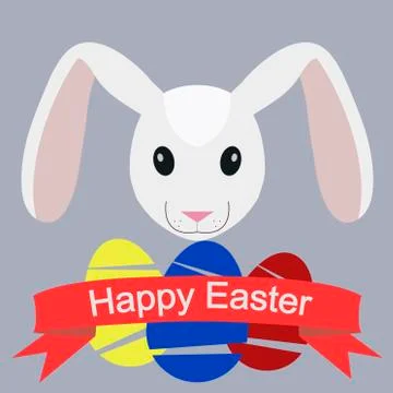 Happy Easter poster イラスト素材