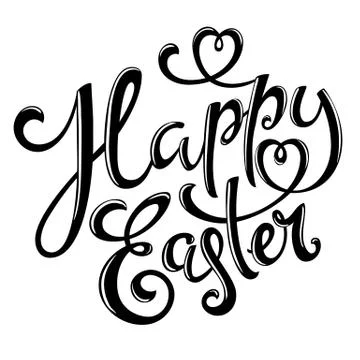 Happy Easter poster Illustrazione stock