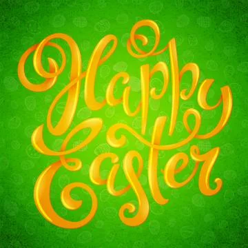 Happy Easter poster Stock Illustration