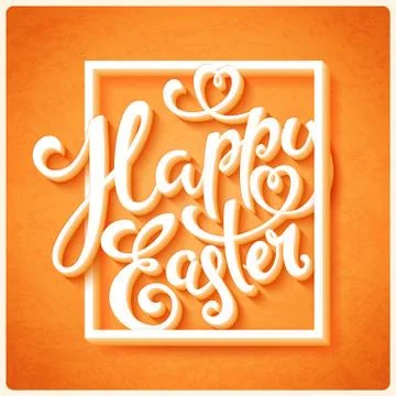 Happy Easter poster Stock Illustration