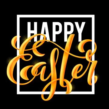 Happy Easter poster Stock Illustration
