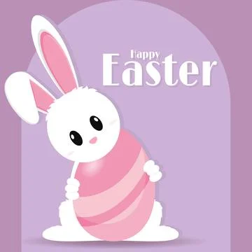 Happy easter poster Stock Illustration