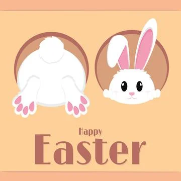 Happy easter poster Stock Illustration