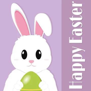 Happy easter poster Stock Illustration