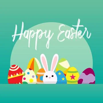 Happy Easter Poster Special Stock Illustration