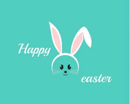 Happy easter rabbit in background vector Stock Illustration