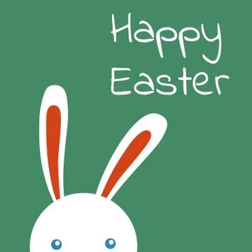 Happy easter rabbit, easter funny bunny Stock Illustration