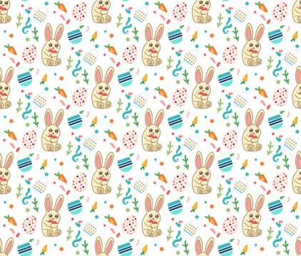 Happy Easter Rabbit Stock Illustration