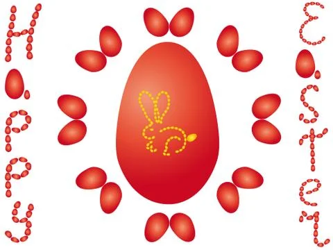 Happy easter rabbit 스톡 일러스트