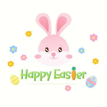 Happy easter rabbit イラスト素材