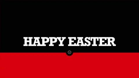 Happy Easter with red and black pattern Stock Footage 169733389
