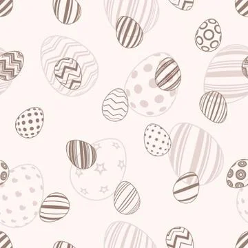 Happy easter - seamless egg pattern Stock Illustration