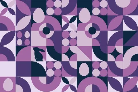 Happy Easter. Seamless geometric pattern. Template for background, banner, card Illustrazione stock