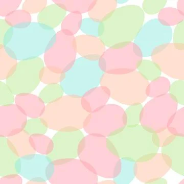 Happy Easter seamless pattern with colorful eggs on white background. Polka dots 스톡 일러스트