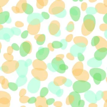 Happy Easter seamless pattern with colorful eggs on white background. Polka dots 스톡 일러스트