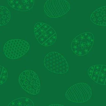 Happy Easter seamless pattern eggs festive background Illustrazione stock