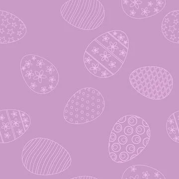Happy Easter seamless pattern eggs festive background 스톡 일러스트