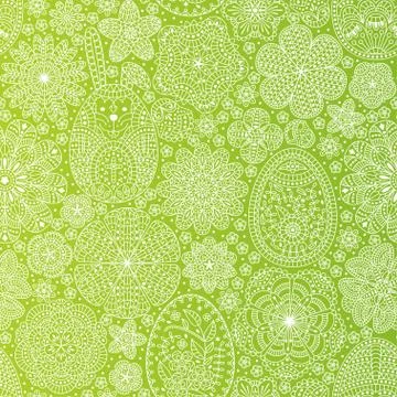 Happy Easter seamless pattern. Good design template for banner, greeting card Stock Illustration