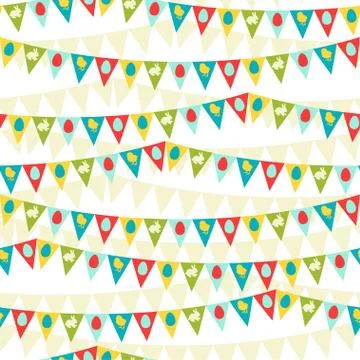 Happy Easter seamless pattern Illustrazione stock