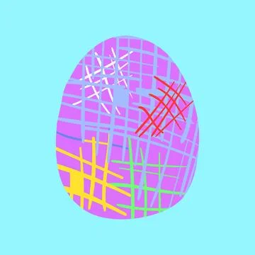 Happy Easter set of cards, posters or covers in modern minimalistic style eggs Illustrazione stock