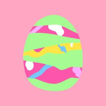 Happy Easter set of cards, posters or covers in modern minimalistic style eggs Illustrazione stock