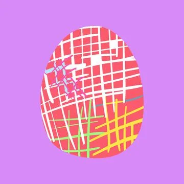 Happy Easter set of cards, posters or covers in modern minimalistic style eggs Stockillustratie