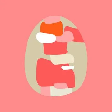 Happy Easter set of cards, posters or covers in modern minimalistic style eggs Illustrazione stock