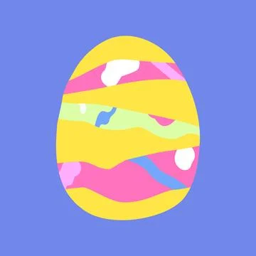 Happy Easter set of cards, posters or covers in modern minimalistic style eggs Stock Illustration