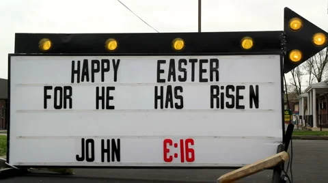 Happy Easter Sign 動画素材 3678535