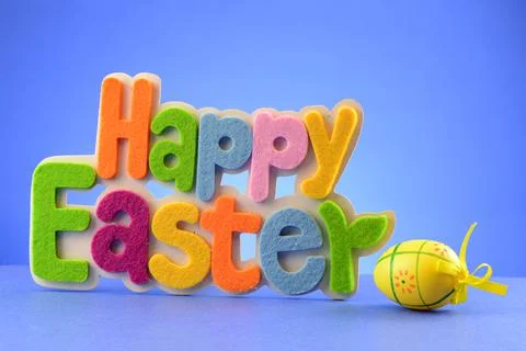 Happy Easter Signage Stock Photos