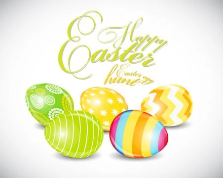 Happy Easter Spring Background Illustration 스톡 일러스트