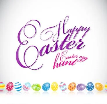 Happy Easter Spring Background Illustration 스톡 일러스트
