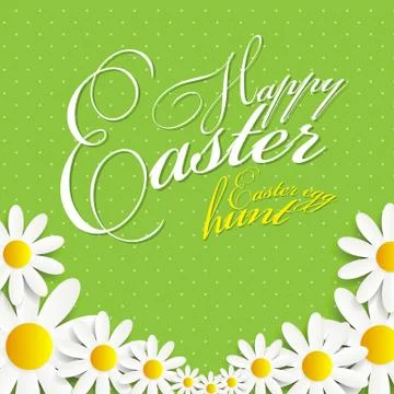 Happy Easter Spring Background Illustration Stockillustratie
