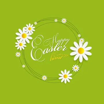 Happy Easter Spring Background Illustration Illustrazione stock