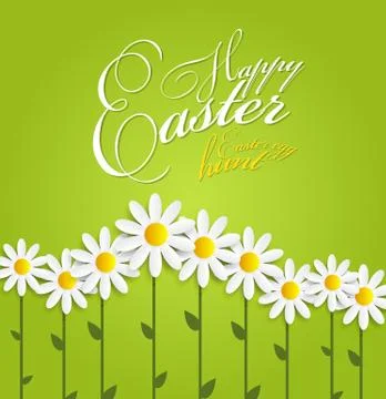 Happy Easter Spring Background Illustration イラスト素材