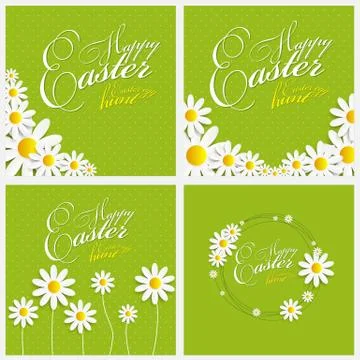 Happy Easter Spring Background Illustration Stock Illustration
