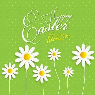 Happy Easter Spring Background Illustration Stockillustratie