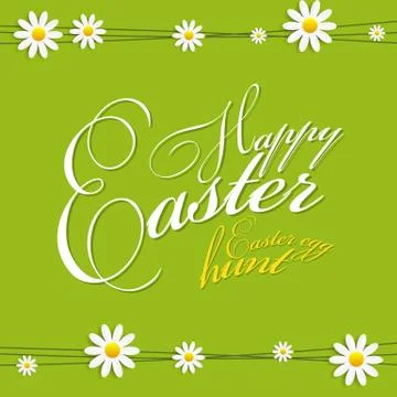 Happy Easter Spring Background Illustration Stock Illustration