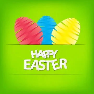 Happy Easter Spring Background Vector Illustration Ilustración de archivo