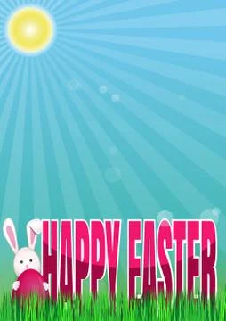 Happy Easter. Spring background. Vector spring Easter illustration Stock Illustration