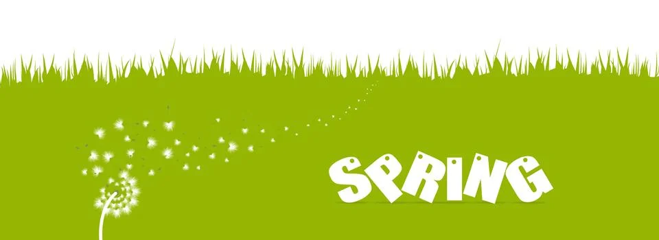 Happy easter. Spring banner Stock Illustration