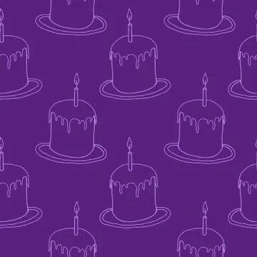 Happy easter spring graphic elements,vector seamless pattern. Lettering, egg, Stock Illustration