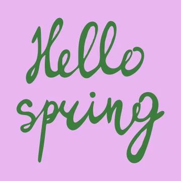 Happy easter spring graphic elements,vector set. Lettering, egg, branch 库存插图