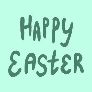 Happy easter spring graphic elements,vector set. Lettering, egg, branch Illustrazione stock