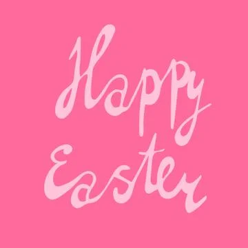 Happy easter spring graphic elements,vector set. Lettering, egg, branch イラスト素材