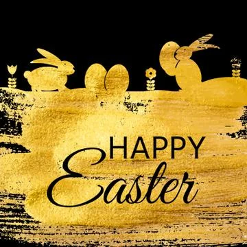 Happy Easter Spring Holiday Background Illustration Stock Illustration