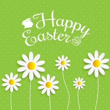 Happy Easter Spring Holiday Background Illustration 스톡 일러스트